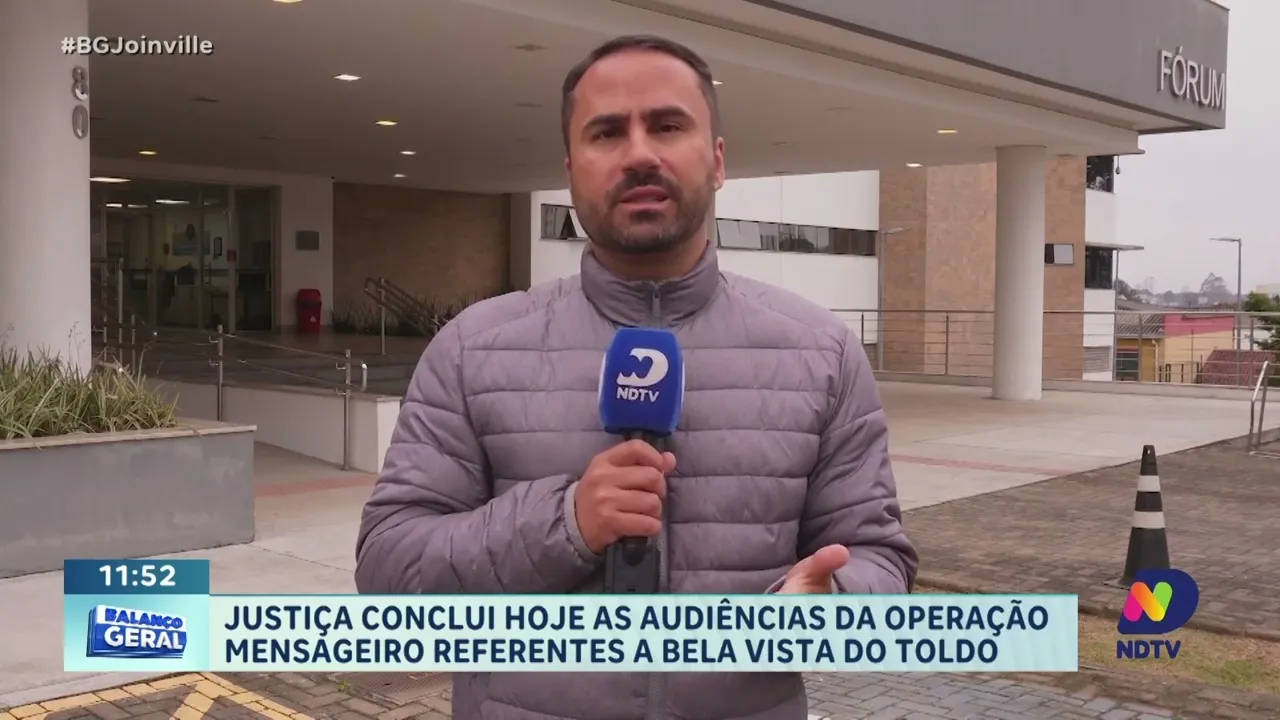 Justiça conclui hoje as audiências da Operação Mensageiro referentes a Bela Vista do Toldo