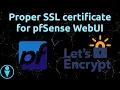 pfSense - Let s Encrypt guide Get a proper SSL certificate for your WebUI