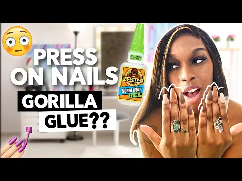 Gorilla Glue Nails | How I Make Press On Nails Last Longer |DIY Nail Hack #pressonnails #gorillaglue