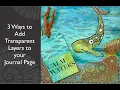 Add Transparent Elements to your Art Journal Page