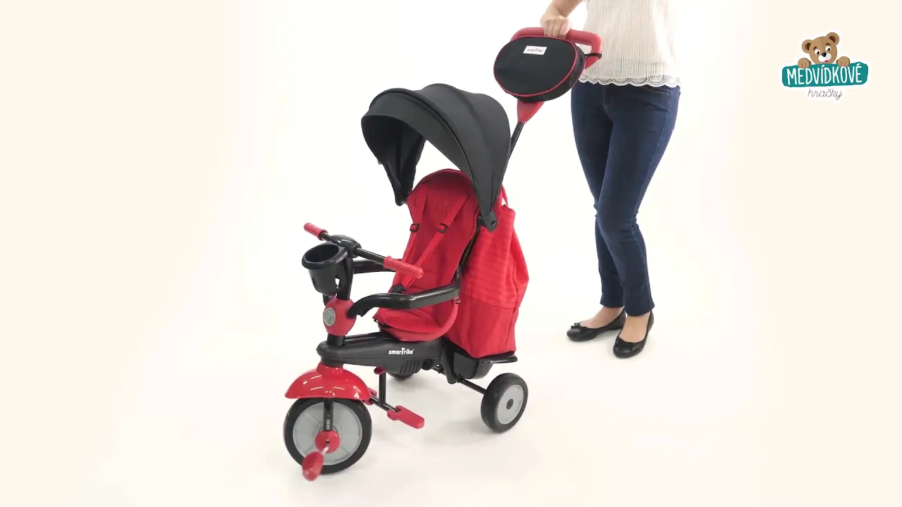 Tříkolky od 10 měsíců - Tříkolka Swing 4v1 Blue Touch Steering smarTrike - 5