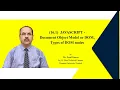 JAVASCRIPT - Document Object Model or DOM Types of DOM nodes Part-1