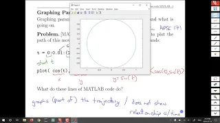 Topic 2-5 Graphing Parametric Curves with MATLAB