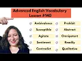 140 Advanced Vocabulary