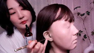 [상황극 ASMR] 이어 테라피스트의 강의 - 불면증, 스트레스를 위한 귀마사지 ASMR