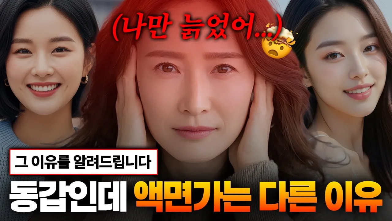 왜 나이는 같은데 내 얼굴만 더 늙어보일까? | ❓ 나이 들어보이는 얼굴이 있다? ❓