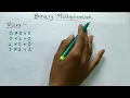Binary Multiplication in Hindi How to do Multiplication of Two Binary Numbers Easy Study