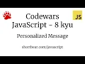 Codewars - Javascript