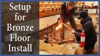 Acorn to Arabella – Journey of a Wooden Boat – Episode 64: Setup for Bronze Floor Installation
