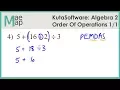 Kuta Software Algebra 2 - Order Of Operations