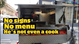 this food truck in philly has no signs no menu and people are still lining up for his food