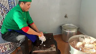 طريقة ديال دجاج مدغمر وكيفاش تجيك دغميرة مدغمرة وبنينة من ايد الطباخ القاسمي 