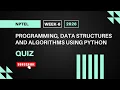 Programming Data Structures and Algorithms Using Python NPTEL Week 6 Quiz Answers 2026