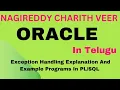 Part 48 Exception Handling In Oracle In Telugu