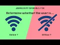 Determine Internet Connectivity Using JS JavaScript Tutorials Web Development Tutorials