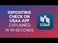 How To Deposit Check On USAA App 2024