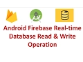 Android Firebase Realtime database - Basic Read Write Operation