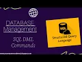 SQL Data Manipulation Language DML Commands