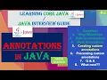 3 Annotations In Java Creating Custom Annotations in Java Green Learner