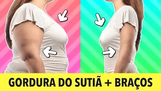 30 Min de Exercícios para Reduzir a Gordura das Costas (na linha do sutiã) e dos Braços