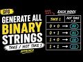 Generate All Binary Strings Take Not Take Recursion GFG Problem