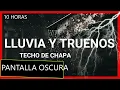 Download Lagu Sonido de LLUVIA💧 en Techo de CHAPA (Metal, Zinc) con TRUENOS [10 HORAS😲😲] Pantalla Negra⬛