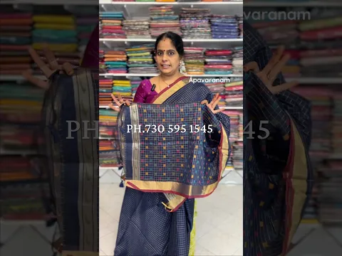 Semi silk cotton sarees| Apavaranam| #shortsvideo #saree