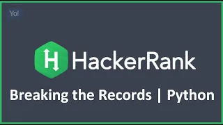 Breaking the Records Python Hacker Rank Solution