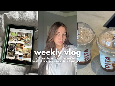Download MP3 WEEKLY VLOG: spring moodboard + master bedroom plans + self care + plt haul+ romantising life + more