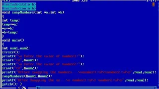 C program to swap two numbers using pointers C programming bsc bca swap numbers using pointer