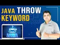 Java throw keyword Java Tutorial for Beginners Part - 39