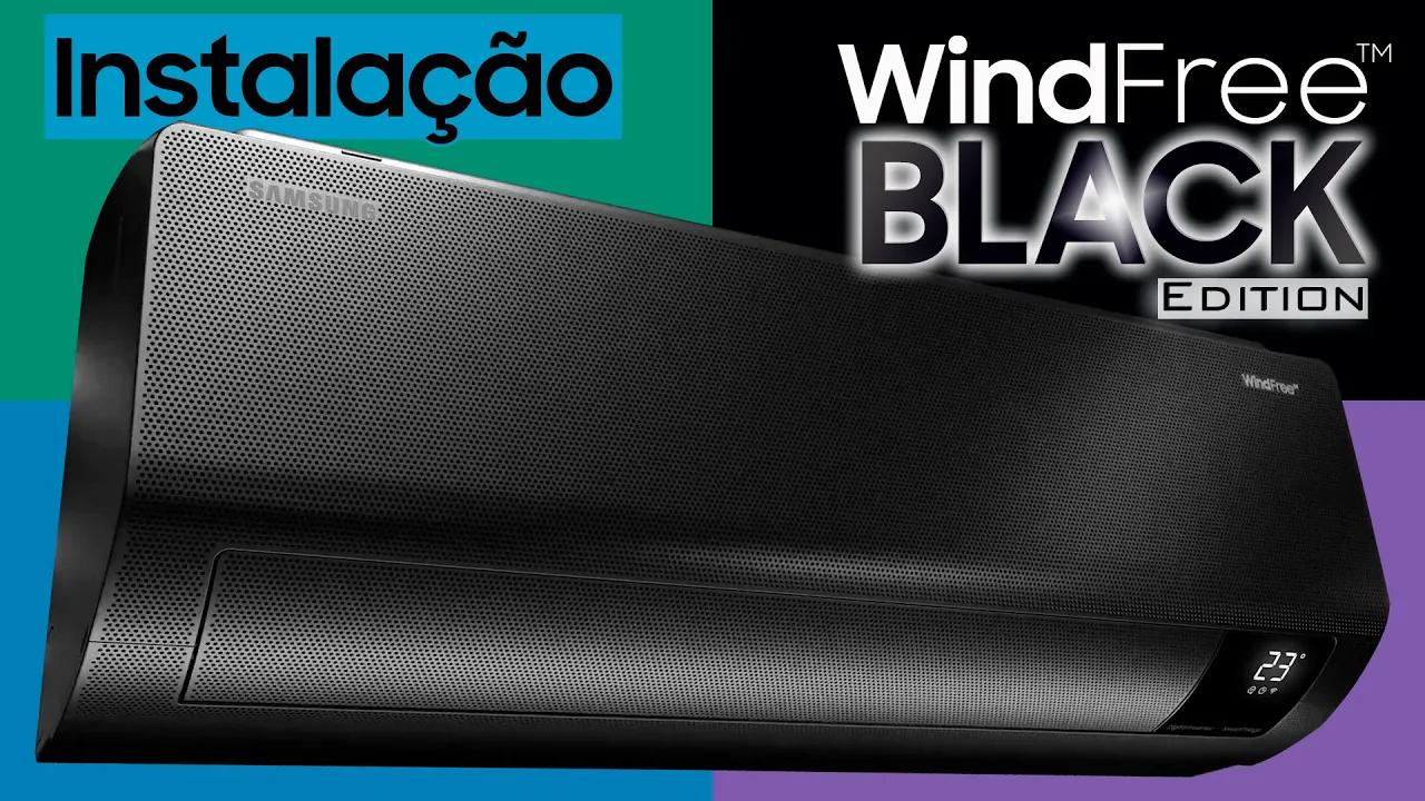 ⚫WindFree BLACK EDITION - Instalação do ar condicionado PREMIUM Samsung