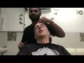 Shave and head massage at City Hair Salon in Penang Malaysia