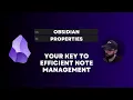 Obsidian Properties Explained Your Key to Efficient Note Management