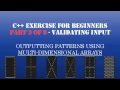 C Learn To Program - Multidimensional Arrays Loops to Create Patterns