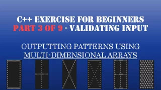 C Learn To Program - Multidimensional Arrays Loops to Create Patterns