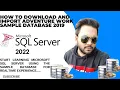 How to Download and Import AdventureWorks Sample Database For Microsoft SQL Server 2022