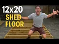 How to build a 12x20 shed floor