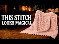 The Baby Blanket with Magical Unicorn Texture Every Beginner Can Crochet