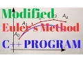 MODIFIED EULER S METHOD - C Program Tutorial