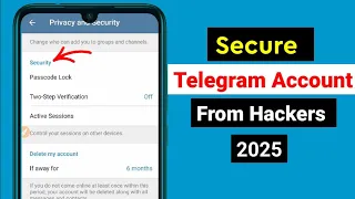 How To Secure Telegram Account 2025