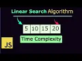 Linear Search Algorithm In JavaScript Time Complexity Code Implementation