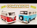 LEGO Volkswagen Camper Van Comparison 2011 10220 2021 10279