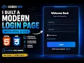 I Built a Modern Login Page from Scratch with HTML CSS Full Coding Process