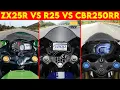 Download Lagu NINJA ZX25R VS Yamaha R25 VS CBR 250RR | 0 TO 200 | TOPSPEED !!!