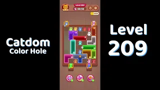 Catdom Color Hole Level 209 Screenshot