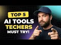 AI Tools for Teachers 5 AI Tools That Can Save Teachers HOURS Every Week AI tools