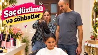 RƏNANIN SAÇLARINI UKLADKA ELƏDİK | AİLƏ VLOG