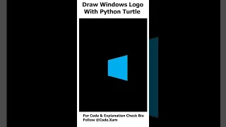 Draw Windows Logo Using Python
