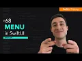 How to use Menu in SwiftUI Bootcamp
